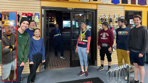 CtCloser pasted in from a different run to a row of runners flanking the store's front door as J'Adam walks in